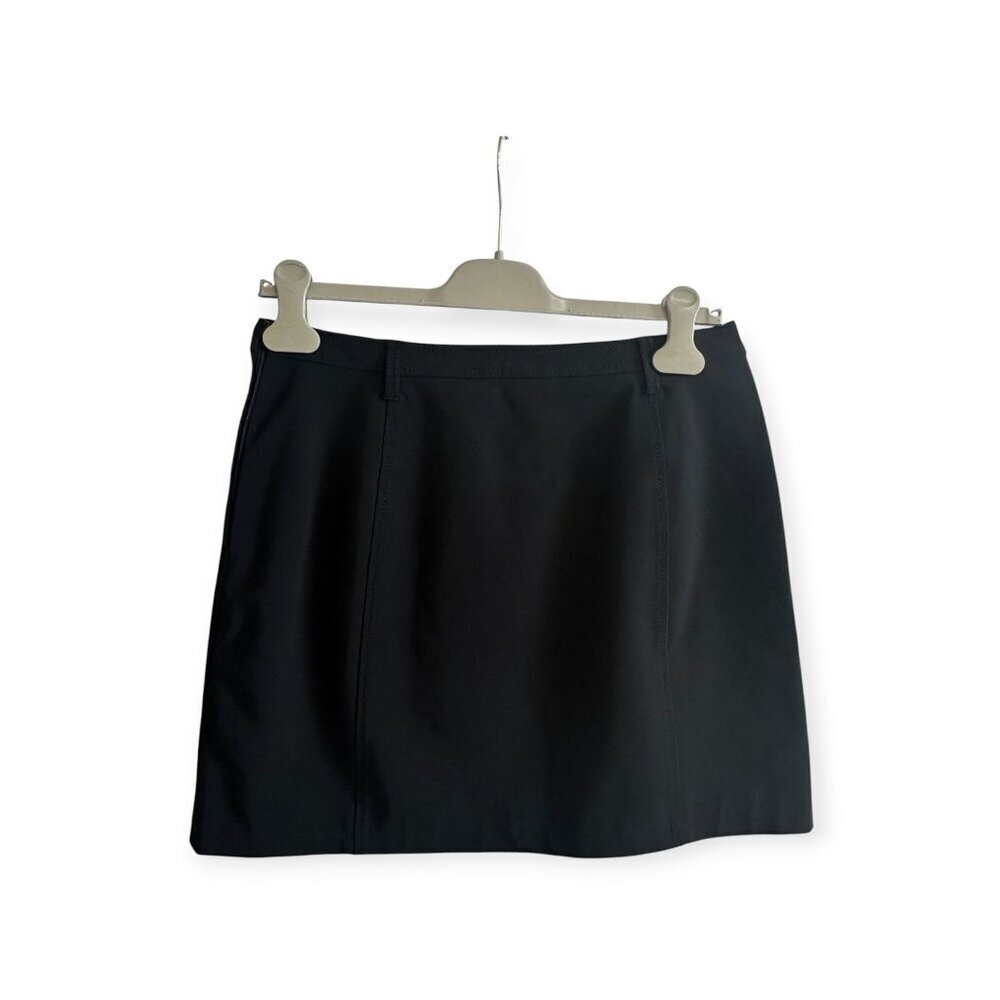 Vintage Prada Black Tech Mini Skirt IT 44 | Y2K Minimalist Made in Italy - Picture 2 of 14